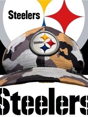 NFL Pittsburg Steelers New Era 9fifty Snapback Cap Hat Yellow Camouflage